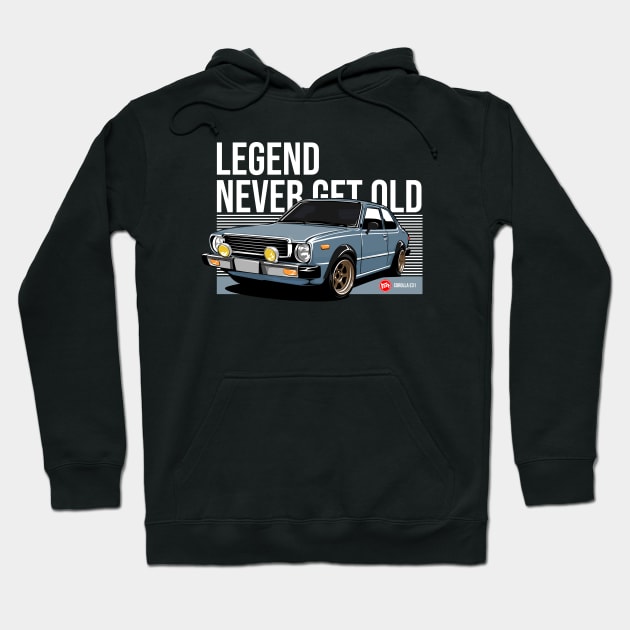 Toyota Corolla E31 Classic JDM Car Hoodie by ninetiescustoms